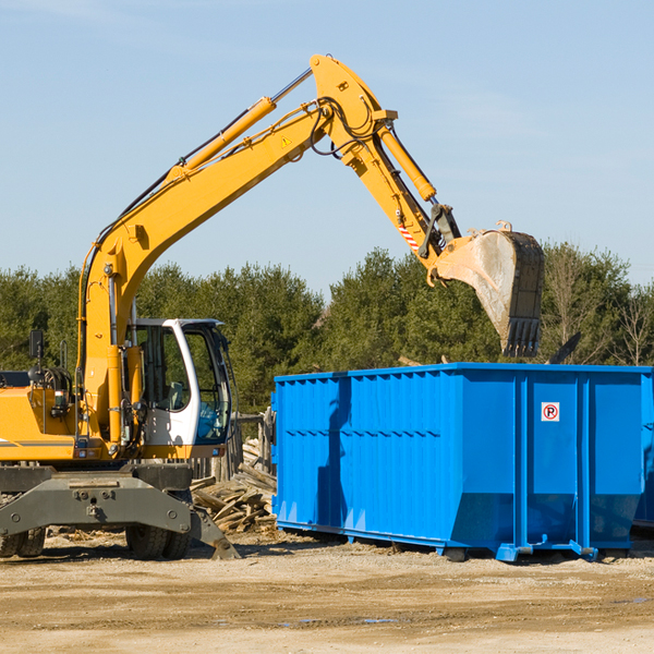 can i choose the location where the residential dumpster will be placed in Uniontown AR